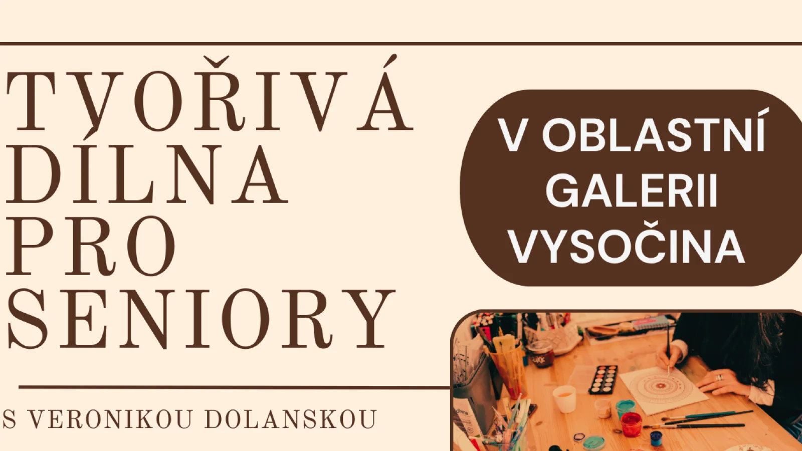 Tvoření s oblastní galerií Vysočiny – Přednáška / workshop, Jihlava