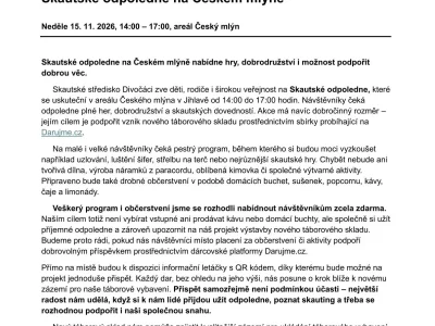 Skautské odpoledne na Českém mlýně – fotografie 2